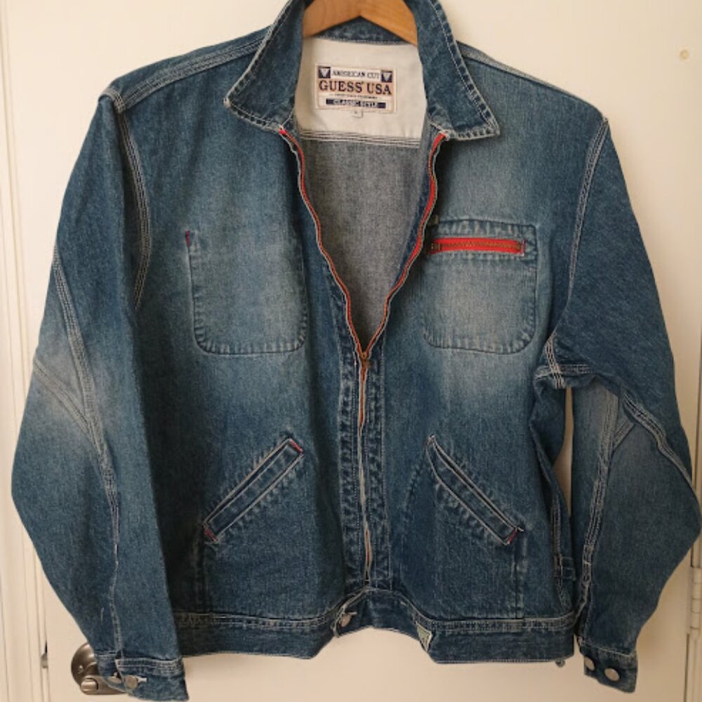 Guess vintage denim jacket size XL, 100% cotton.Perfect condition.